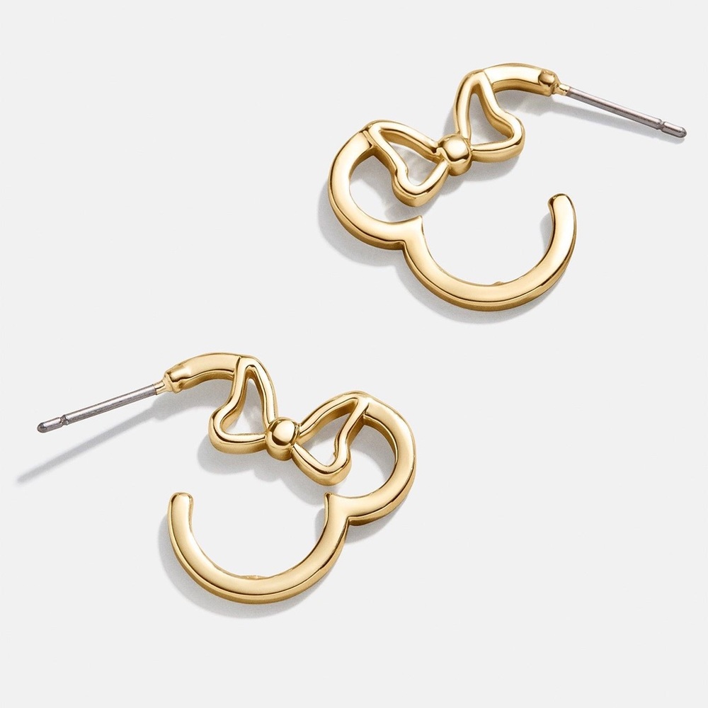 Baublebar Disney gold earrings new in box